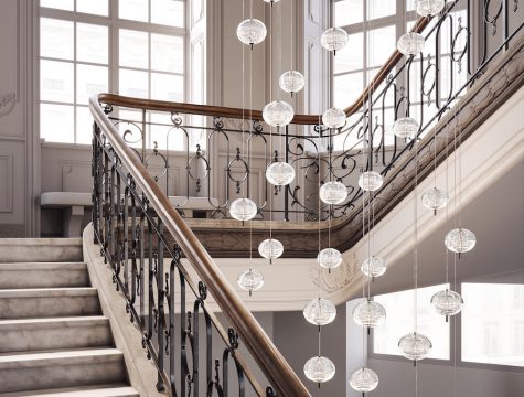 Jefferson mini, 30 lights on round canopy_ black chrome